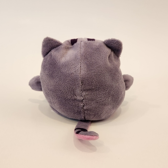 Teeturtle Reversible Gray Cat Rainbow Unicorn Mini Plush Stuff Animal Toy - Picture 3 of 6